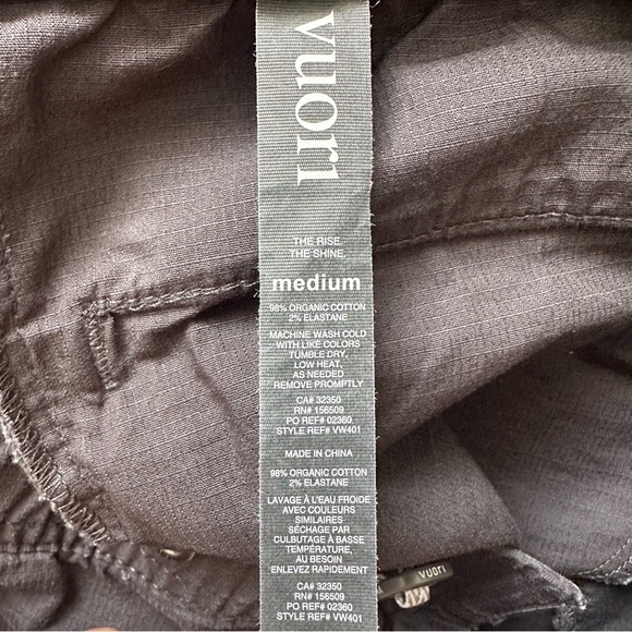 Vuori Pants Womens Ripstop Pant Casual Everyday VW401 Charcoal M - Picture 9 of 12